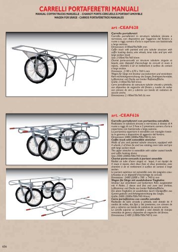 CARRELLI PORTAFERETRI MANUALI