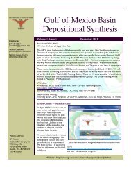 Gulf of Mexico Basin Depositional Synthesis - Institute for Geophysics