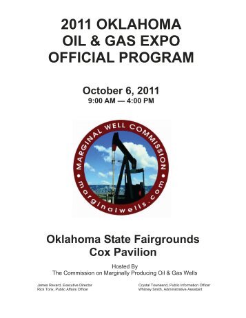 2011 oklahoma oil & gas expo official program - State of Oklahoma