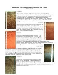 Dominant Soil Orders: Their Profiles and Occurrence in South ...