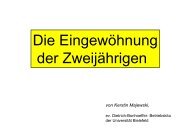 Die EingewÃ¶hnung der ZweijÃ¤hrigen - Berufskolleg der AWO