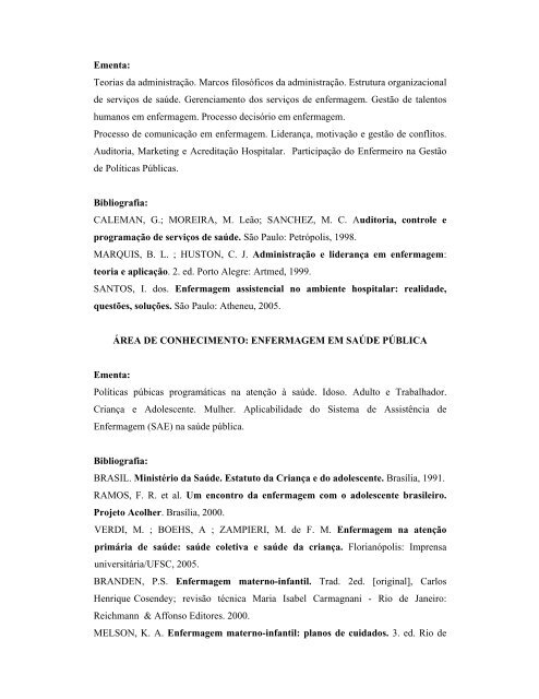 Anexo II - Ementas e Bibliografia - Udesc