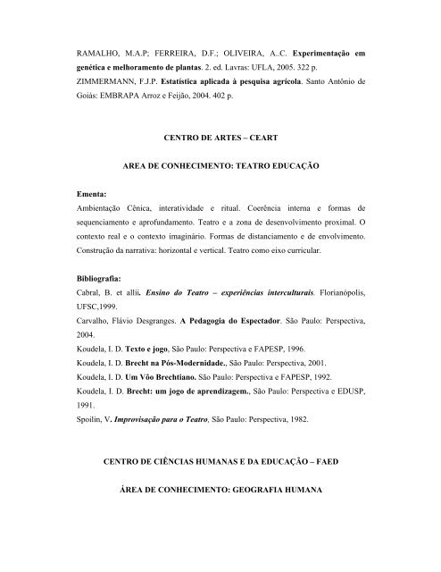 Anexo II - Ementas e Bibliografia - Udesc