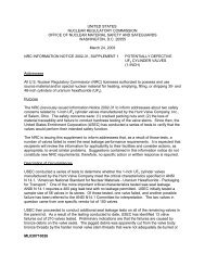 Information Notice 2002-31, Supplement 1 - NRC