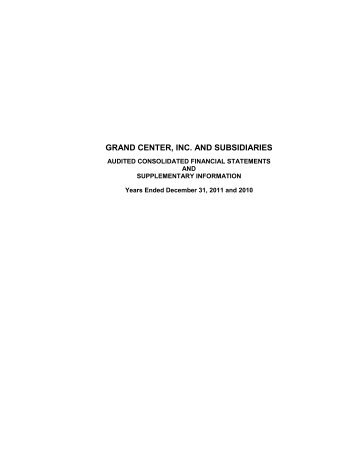 2011 Grand Center, Inc. Final Audit PDF