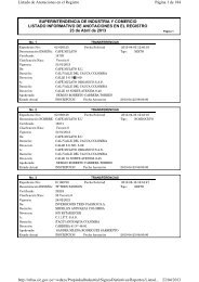 Ver/Imprimir Listado Informativo de Anotaciones en el Registro