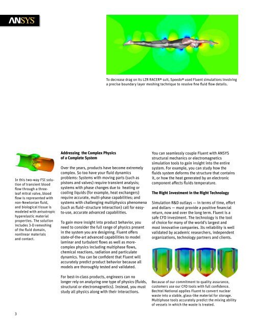 ANSYS Fluent Brochure - Ozen Engineering and ANSYS