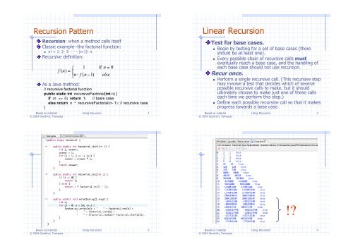 Linear Recursion - Sm.luth.se