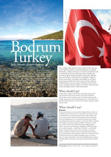 Bodrum Turkey - Braemore Group