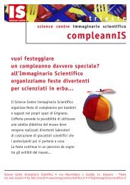 info Compleannis TS - Immaginario Scientifico