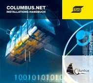 COLUMBUS.NETTM - esab cutting systems Gmbh