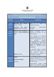 flujo de malla curricular - Facultad de FilosofÃ­a y Humanidades