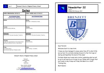 22 | 20/02/12 - Brenzett Primary School