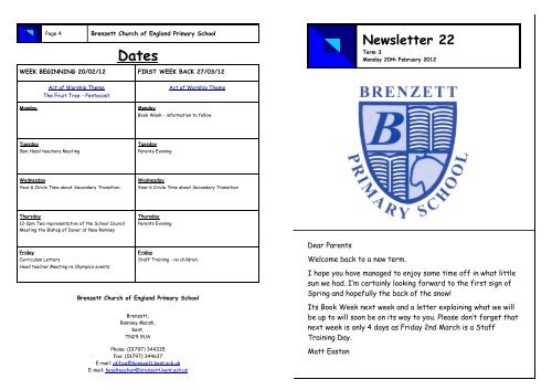 22 | 20/02/12 - Brenzett Primary School