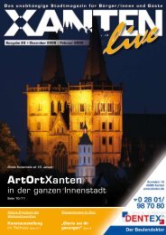 GroÃe Kunstmeile ab 10. Januar - Xanten Live