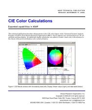 CIE Color Calculations - Breault Research Organization, Inc.