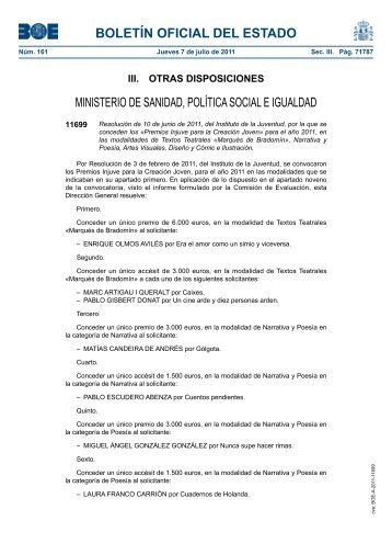 PDF (BOE-A-2011-11699 - 4 págs. - 157 KB ) - BOE.es