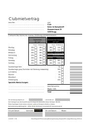 Clubmietvertrag - Dampfschiff