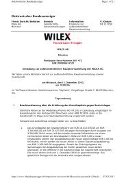 Einladung zur auÃŸerordentlichen Hauptversammlung am ... - Wilex AG