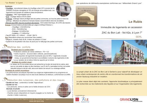 "Le rubis" - logements en accession sur la ZAC du Bon Lait à ... - ALE