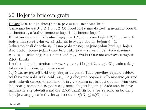 Predavanje 9 - Odjel za matematiku