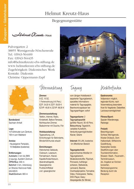 2011/2012 - Christliche Hotels und Tagungsstätten