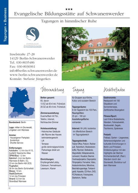 2011/2012 - Christliche Hotels und Tagungsstätten