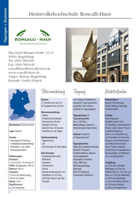 2011/2012 - Christliche Hotels und Tagungsstätten