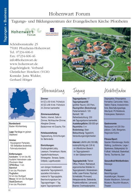 2011/2012 - Christliche Hotels und Tagungsstätten