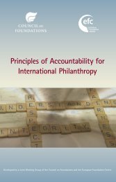 Principles of Accountability for International Philanthropy