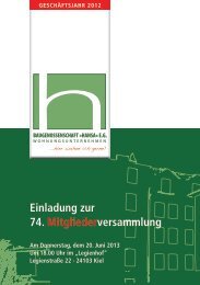 Einladung zur 74. Mitgliederversammlung - baugenossenschaft ...