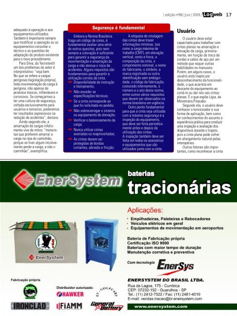 EdiÃ§Ã£o 88 download da revista completa - Logweb