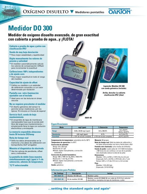 Medidores pontatiles - Oakton Instruments