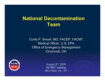 National Decontamination Team - NRT Home - U.S. National ...