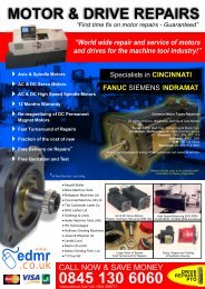 Machine Tool - EDMR for Servo Motor Repair | Servo motors