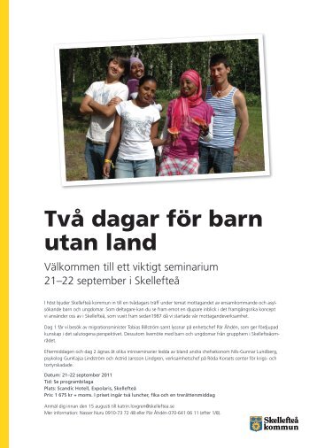 Två dagar för barn utan land - Skellefteå kommun