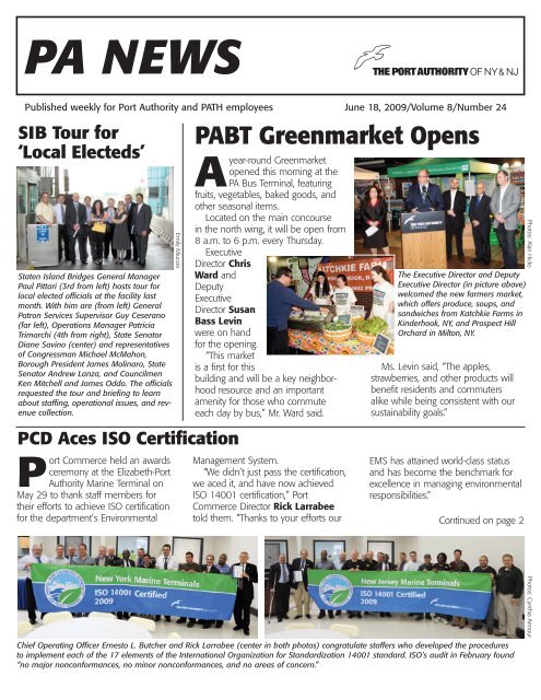 PA NEWS - Port Authority Retirees Association, Inc.