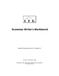 Grammar Writer's Workbench