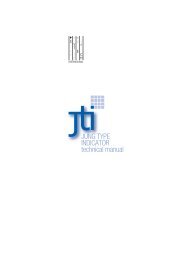 JUNG TYPE INDICATOR technical manual - Psytech International