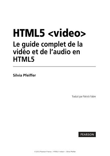 HTML5 <video> - Pearson