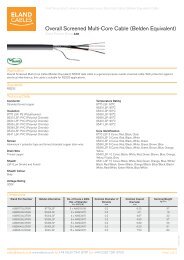 Overall Screened Multi-Core Cable (Belden ... - Eland Cables