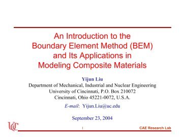 An Introduction to the Boundary Element Method (BEM) and Its ...