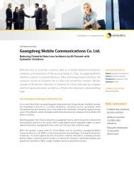 Guangdong mobile Communications Co. Ltd. - Symantec