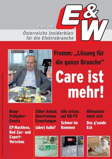 Fromm: „Lösung für die ganze Branche” - E&W