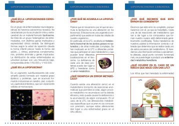 TrÃ­ptico de la Lipofuscinosis ceroidea (LFC)