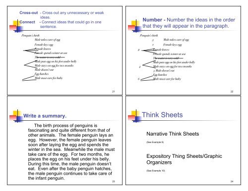 4.2 Anita Archer - SummaryWriting - Handout - Center on Teaching ...