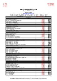 LISTE PARFUMS du 1er Juin 2011 - Credes