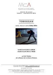 TOBOGGAN - Maison de la Culture d'Amiens