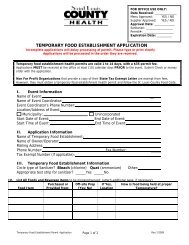 Temporary Food Establishment Application for ... - St. Louis County