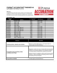 Accuration Finisher 44 - Purina Mills Cattle Nutrition